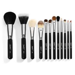 Sedona Lace Sedona Lace Travel 12 Piece Professional Makeup Brushes Black Sedona Lace Sedona Lace Travel 12 Piece Professional Makeup Brushes Black