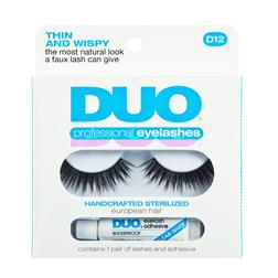 DUO Duo Professional Eyelashes D12 - Thin and Wispy DUO Duo Professional Eyelashes D12 - Thin and Wispy