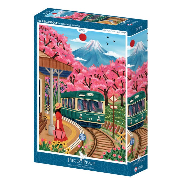 Pieces & Peace Pieces & Peace Fuji Blossoms Puzzel 500 Stukjes
