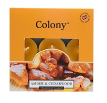 Wax Lyrical Colony 9 Waxinelichtjes Amber Cedarwood wax lyrical kopen in de aanbieding Wax Lyrical Colony 9 Waxinelichtjes Amber Cedarwood wax lyrical kopen in de aanbieding