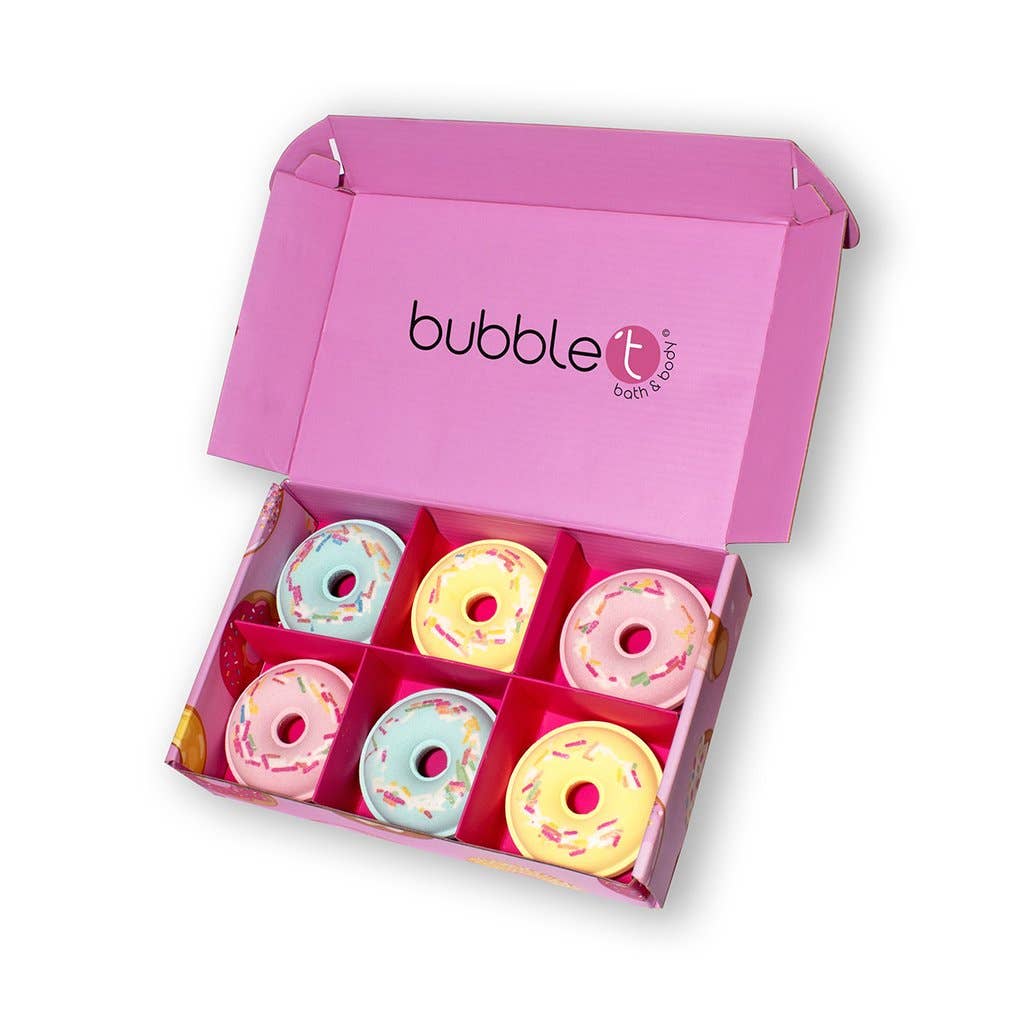 Bubble T Donut Bath Bomb Fizzer Gift Set (6 x 58g)