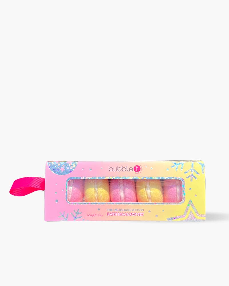 Bubble T Milkshake Mini Macaron Candy Fizzer Gift Set (5 x 50g)