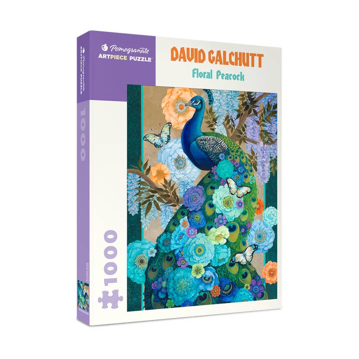 Pomegranate Art David Galchutt Flower Peacock Puzzel 1000 Stukjes
