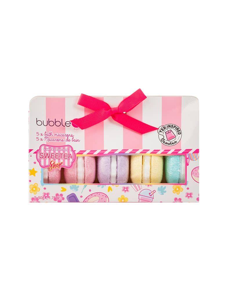 Bubble T Sweetea Shop Macaron Bath Bomb Gift Set (5 x50g)