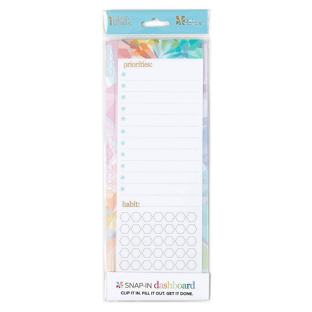 Erin Condren Snap-In Half Dashboard Kaleidoscope