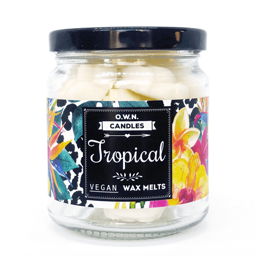 Own Candles 18 Scented Wax Melts Gift Jar Tropical own candles kopen in de aanbieding