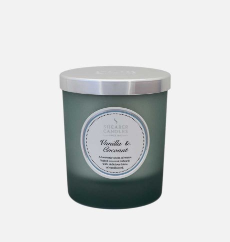 Shearer Candles Coloured Jar With Lid Vanilla & Coconut