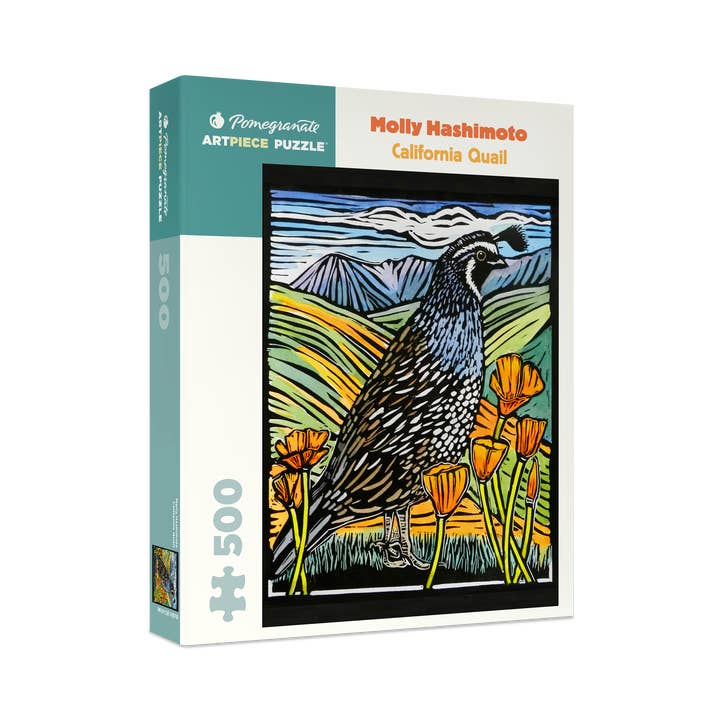 Pomegranate Art Molly Hashimoto: California Quail Puzzel 500 Stukjes