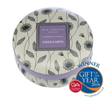 Wax Lyrical Fired Earth Candle Tin Chamomile Violet wax lyrical fired earth kopen in de aanbieding