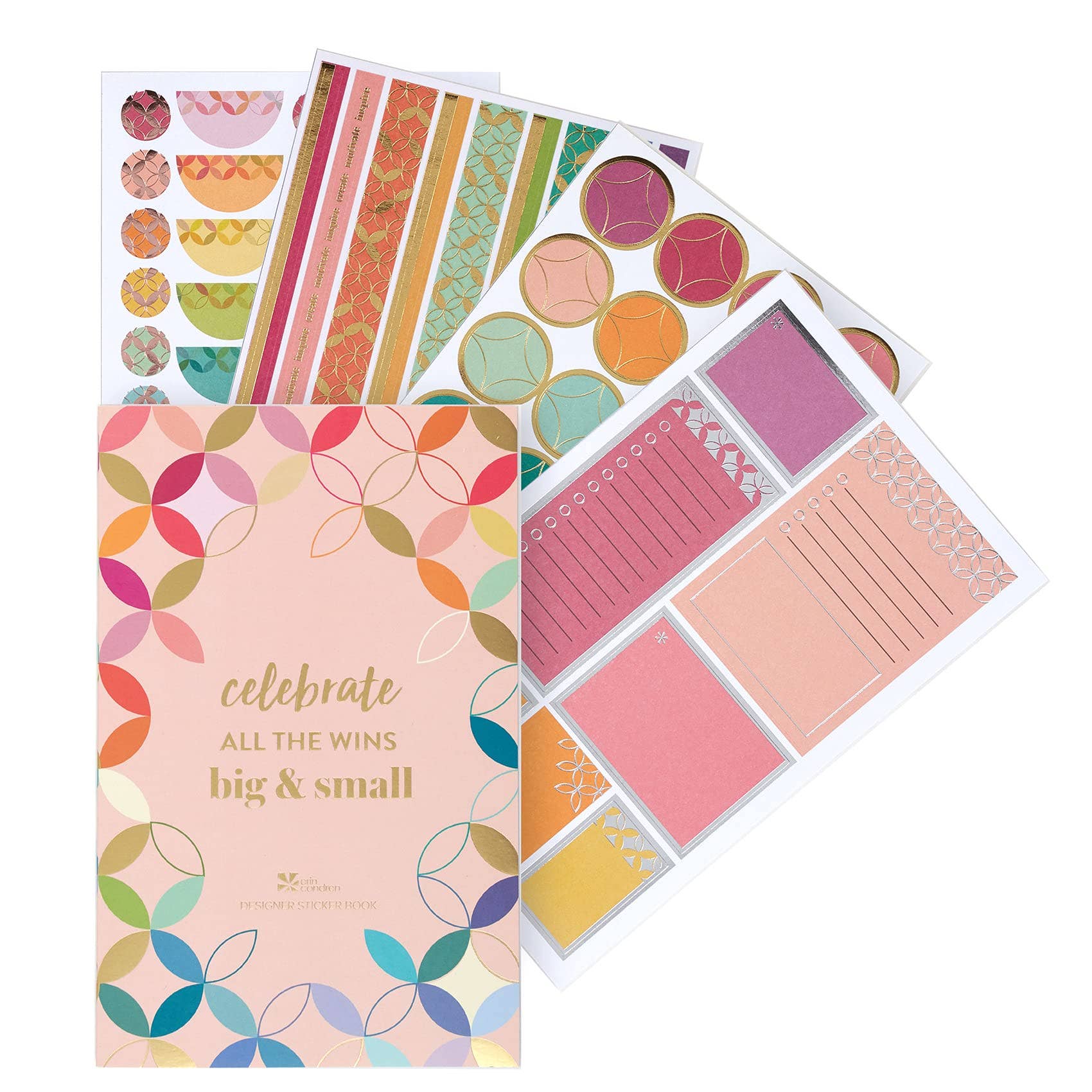 Erin Condren Classic Sticker Book - Mid Century Circles