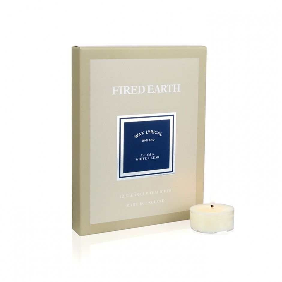 Wax Lyrical Fired Earth Tealights Assam White Cedar wax lyrical fired earth kopen in de aanbieding Wax Lyrical Fired Earth Tealights Assam White Cedar wax lyrical fired earth kopen in de aanbieding