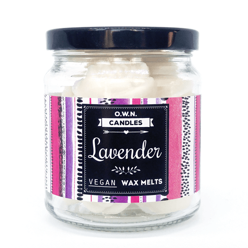 Own Candles 18 Scented Wax Melts Gift Jar Lavender own candles kopen in de aanbieding