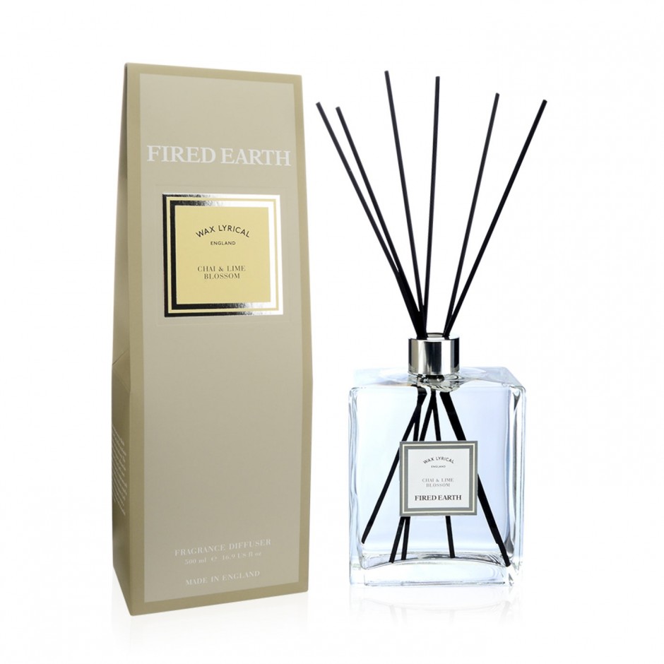 Wax Lyrical Fired Earth Reed Diffuser 500Ml Chai Lime Blossom wax lyrical fired earth kopen in de aanbieding