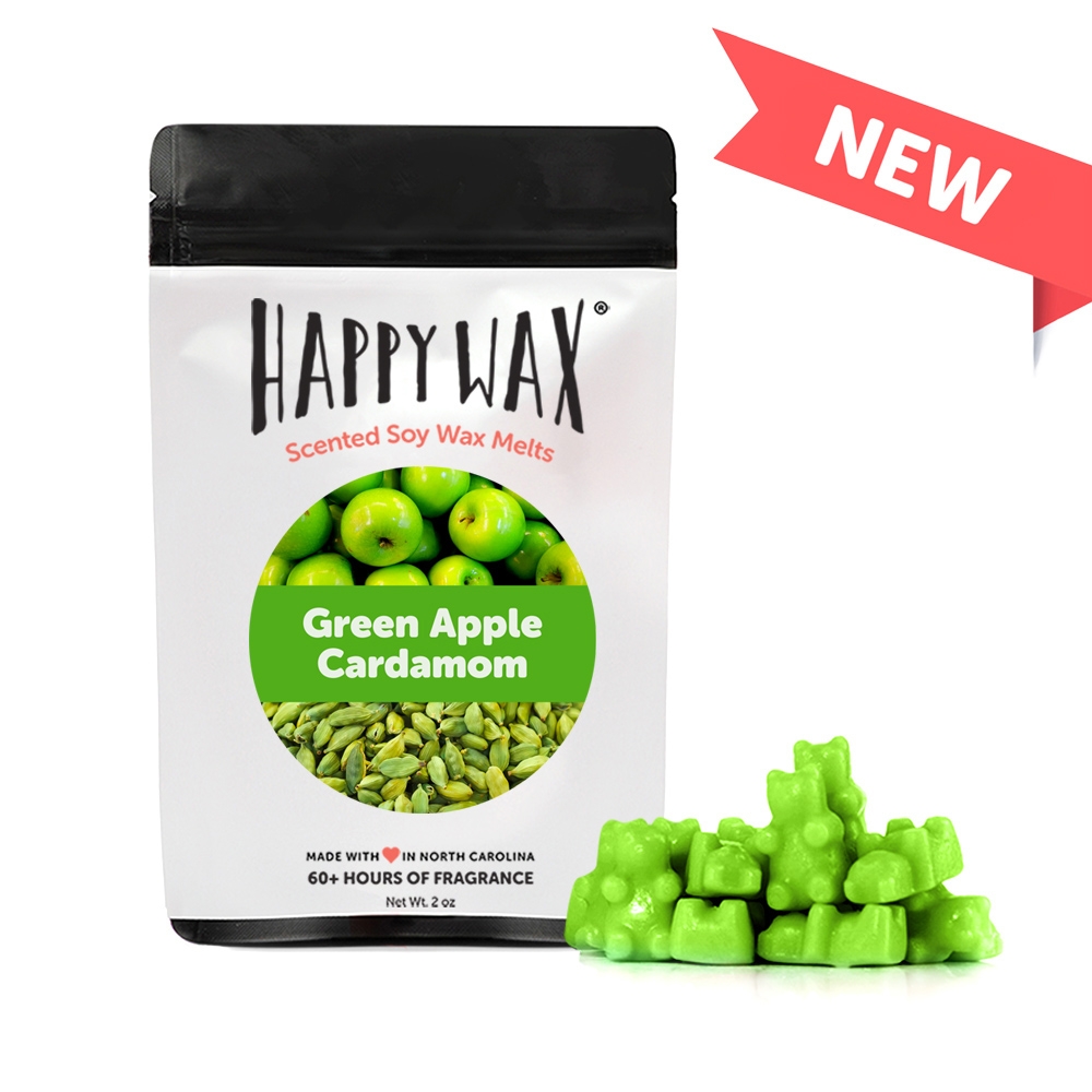 Happy Wax Green Apple Cardamom Wax Melts Sample Pouch