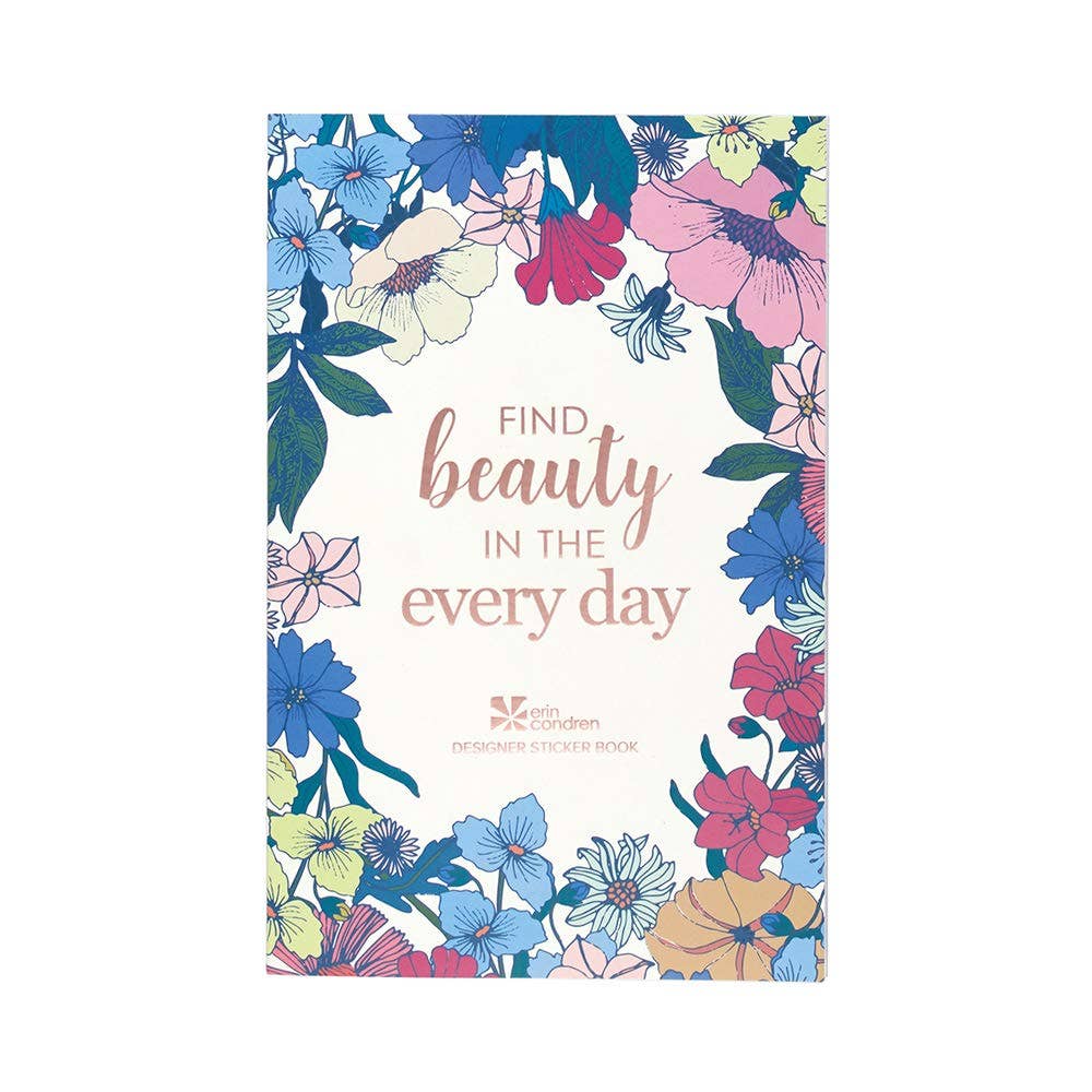 Erin Condren Classic Sticker Book - Flower Power
