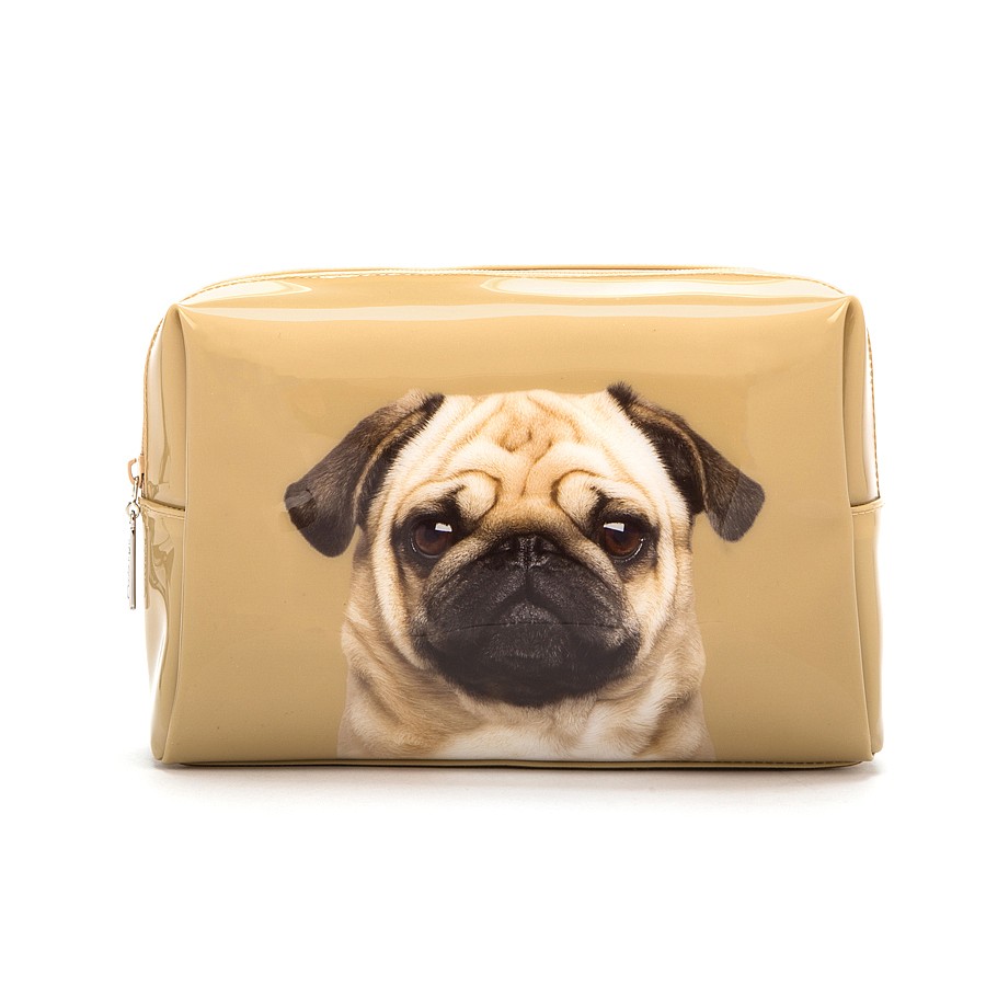 Catseye London Pug On Caramel Large Makeup Bag catseye london kopen in de aanbieding Catseye London Pug On Caramel Large Makeup Bag catseye london kopen in de aanbieding
