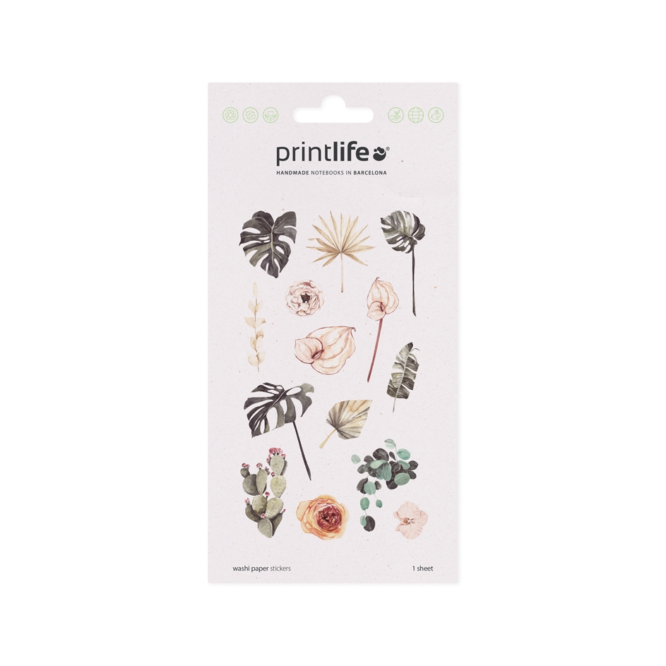 Washi Paper Stickers Floral 13