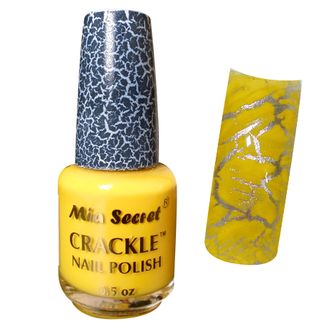 Mia Secret Crackle Nagellak Yellow mia secret kopen in de aanbieding