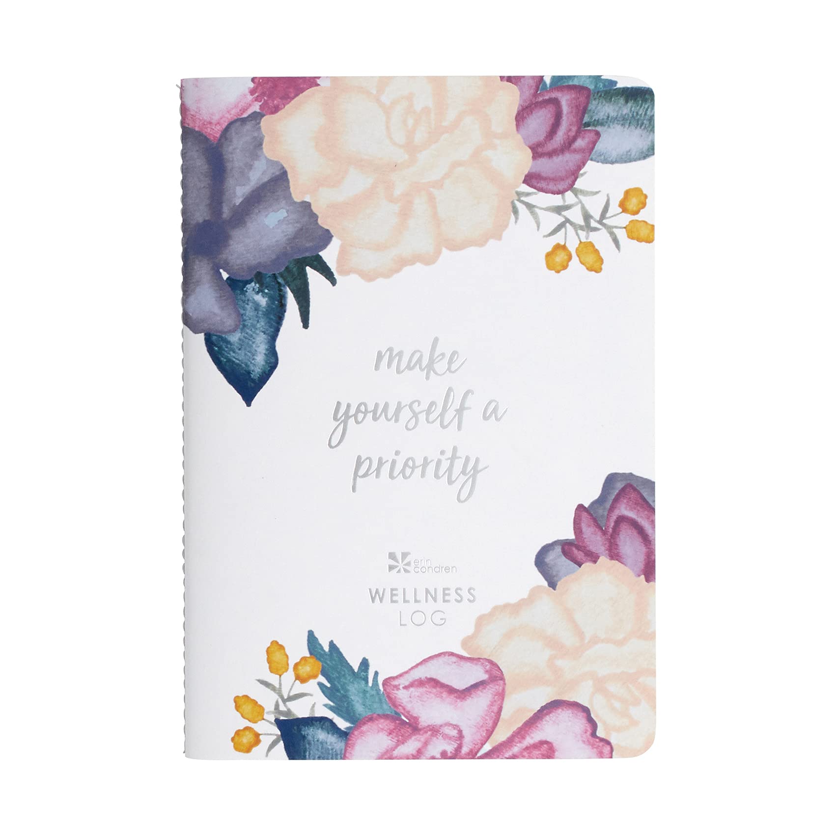 Erin Condren Wellness Log Petite Planner - Watercolor Bouquet
