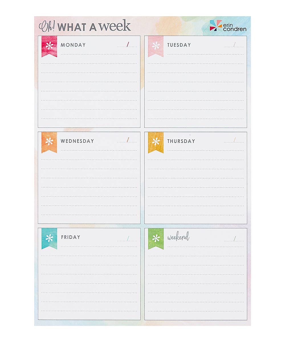 Erin Condren Weekly Planning Notepad