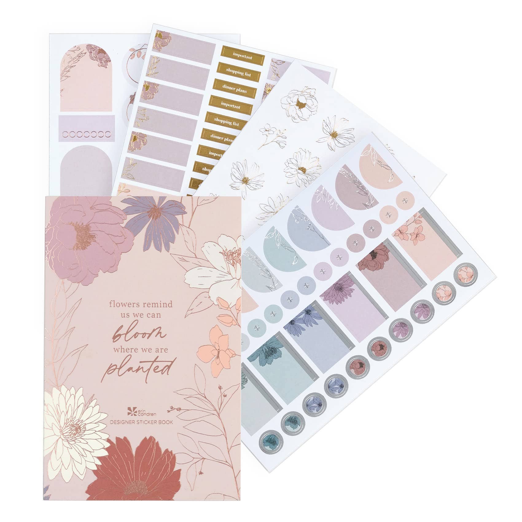 Erin Condren Classic Sticker Book - In Bloom