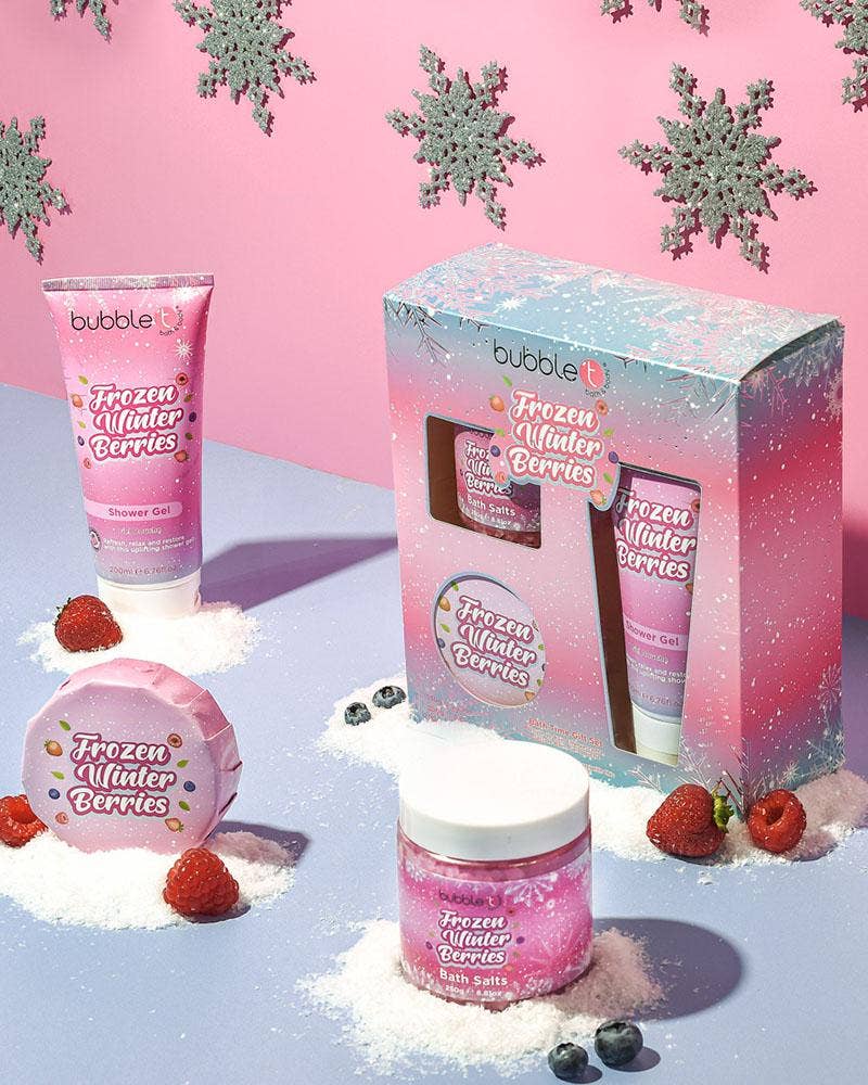 Bubble T Frozen Winter Berries Bath Time Gift Set