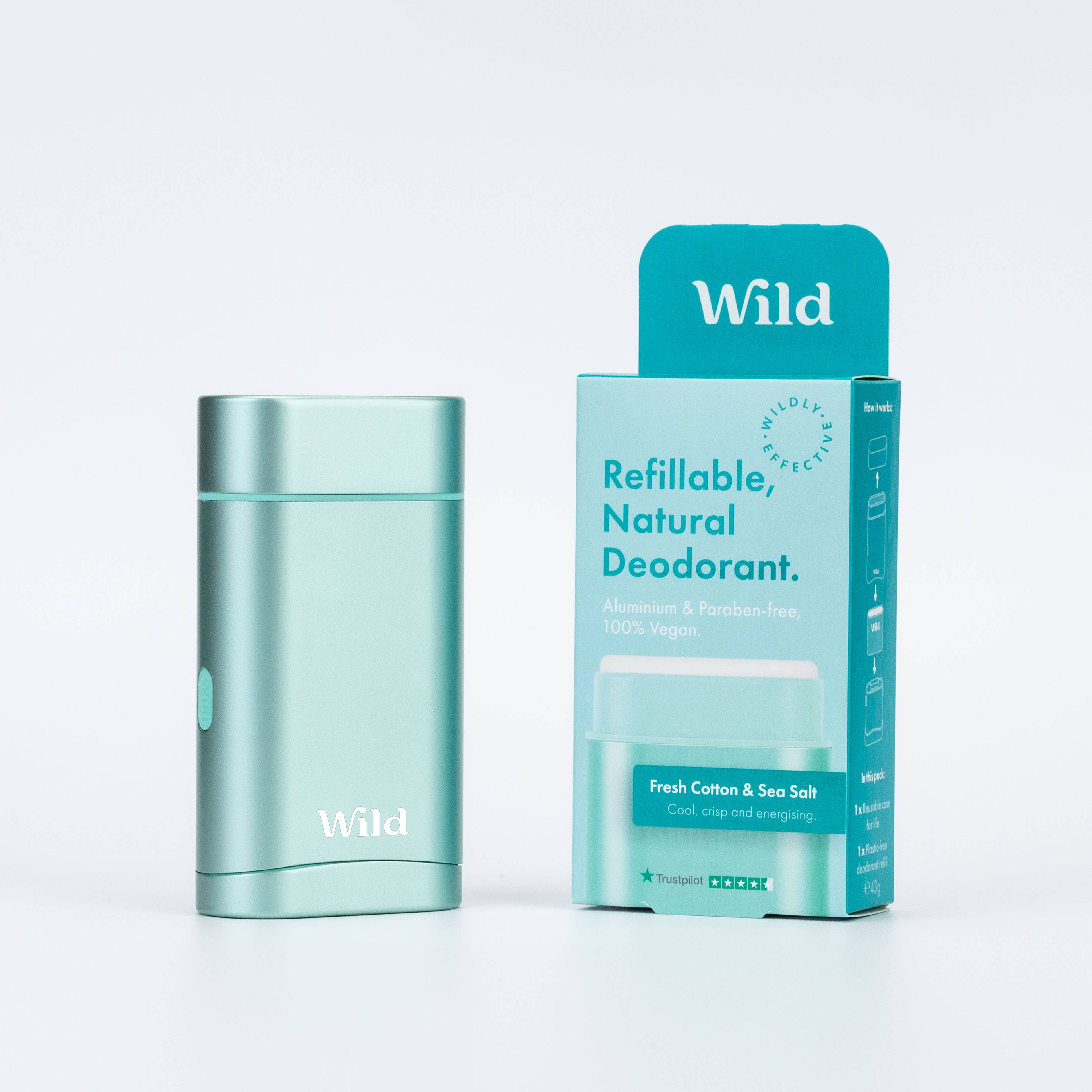 Wild Fresh Cotton & Sea Salt Refillable Deodorant